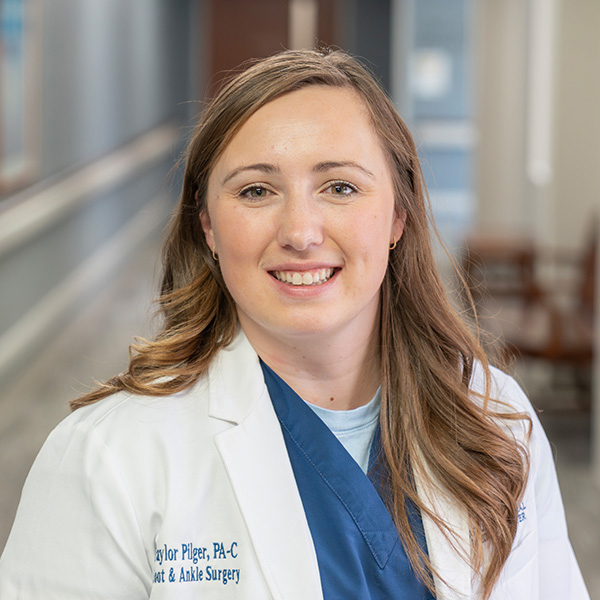 Physician Assistant Taylor Pilger provides foot and ankle care at Cuyuna Regional Medical Center, serving patients in Baxter and Crosby, Minnesota.