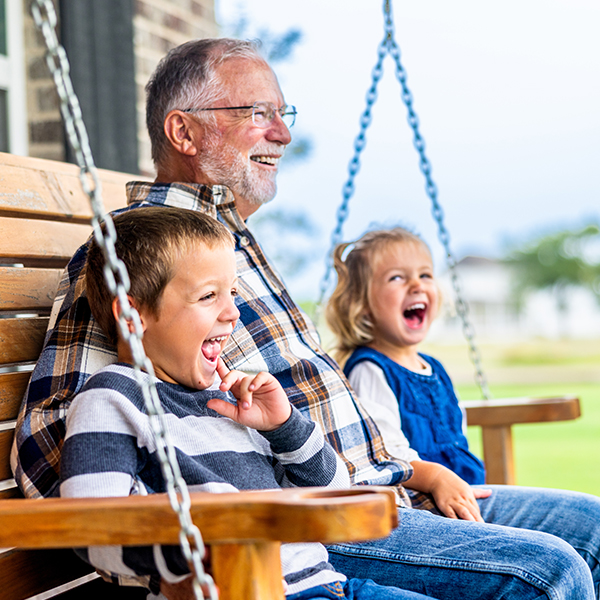 Grandpa Swings Grandkids