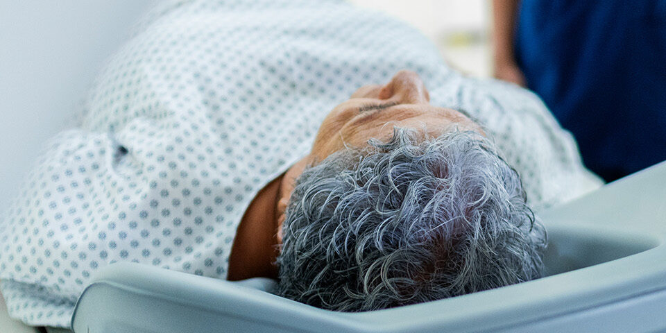 Patient undergoing an MRI scan at CRMC, highlighting upgraded imaging technology designed to deliver faster exams and clearer diagnostic images.