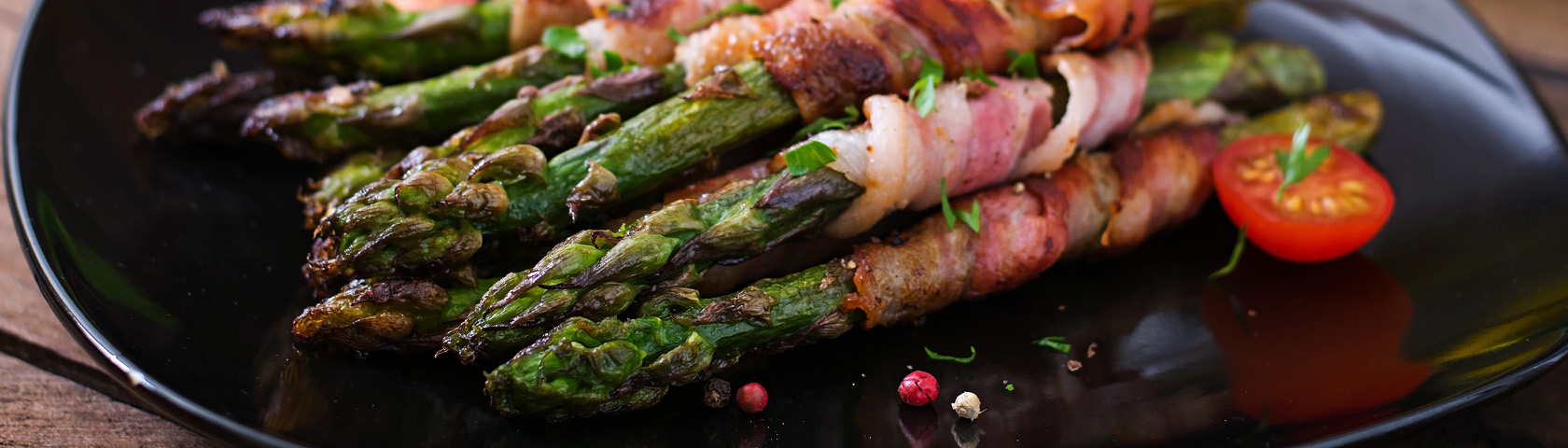 Air Fryer Bacon-Wrapped Asparagus