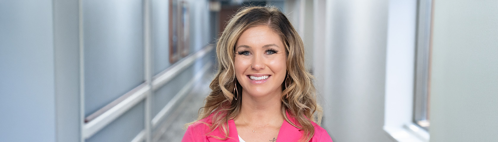 Nicole Loxterkamp, board-certified family nurse practitioner at CRMC in Crosby, Minnesota.